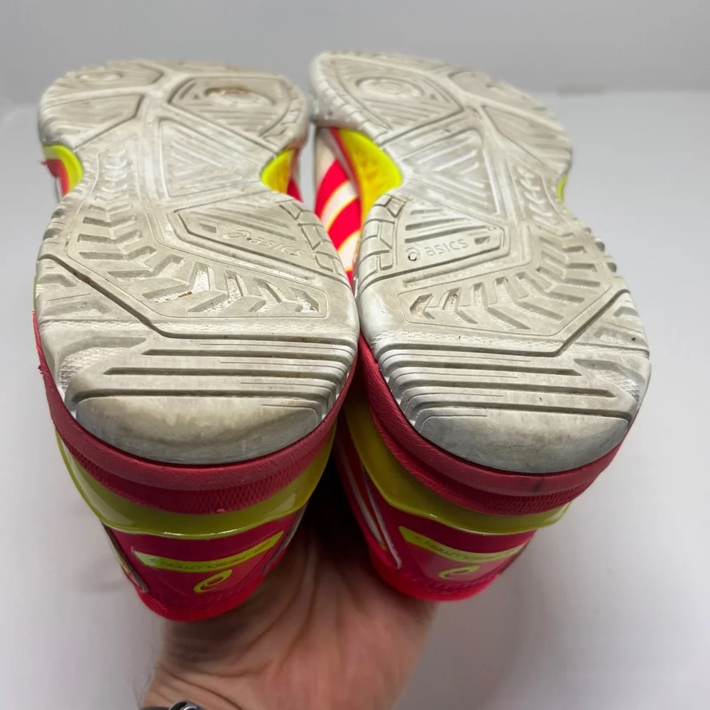 ASICS Gel-Resolution 7 Women’s 9.5 Tennis Shoes Red Pink White Athletic Sneakers - Picture 10 of 13